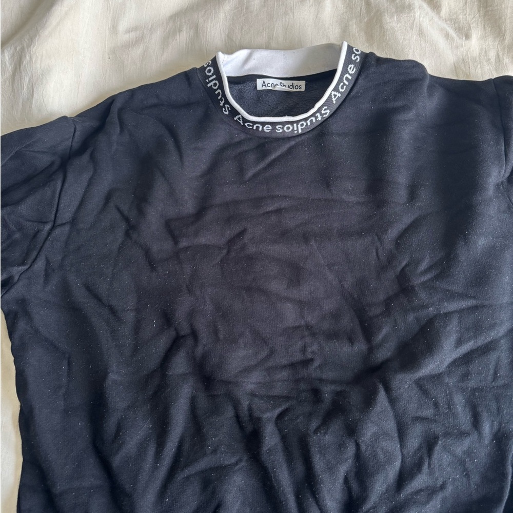 Acne Studios Black Crewneck Sweatshirt